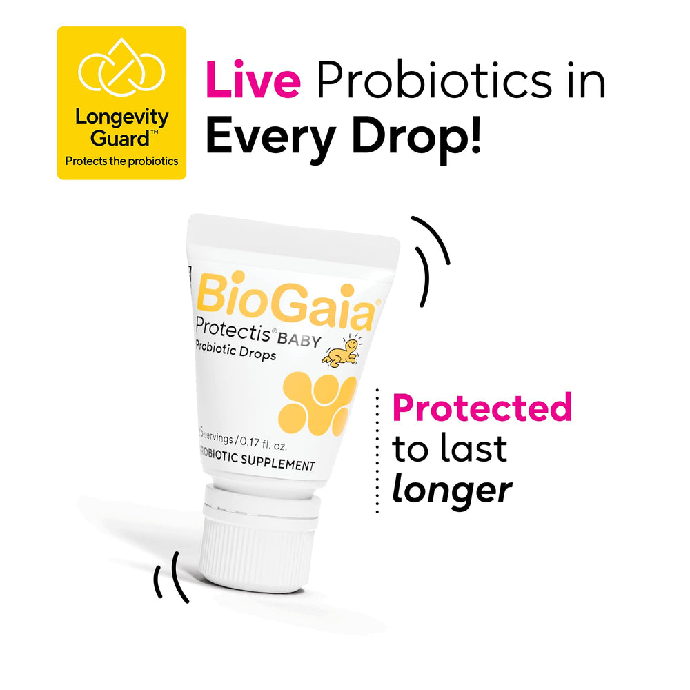BioGaia Protectis Baby Probiotic Drops dairy free labeling for allergen safety