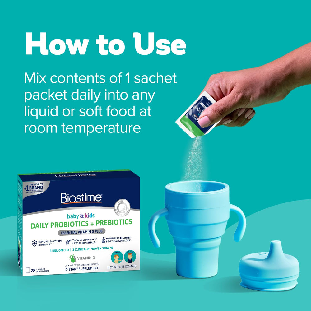 Biostime immune-support packaging highlights probiotic formula for growing children.