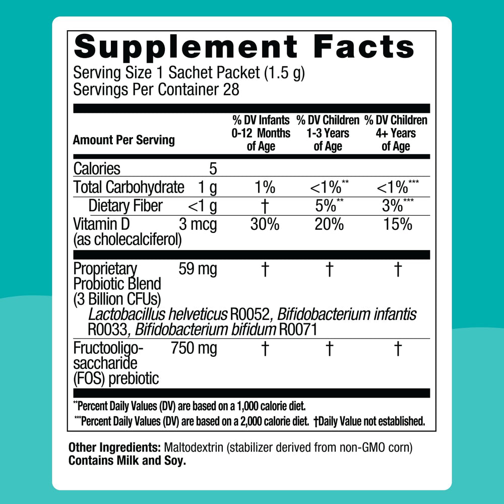 Biostime kids vitamin D supplement bottle visible for calcium absorption support.