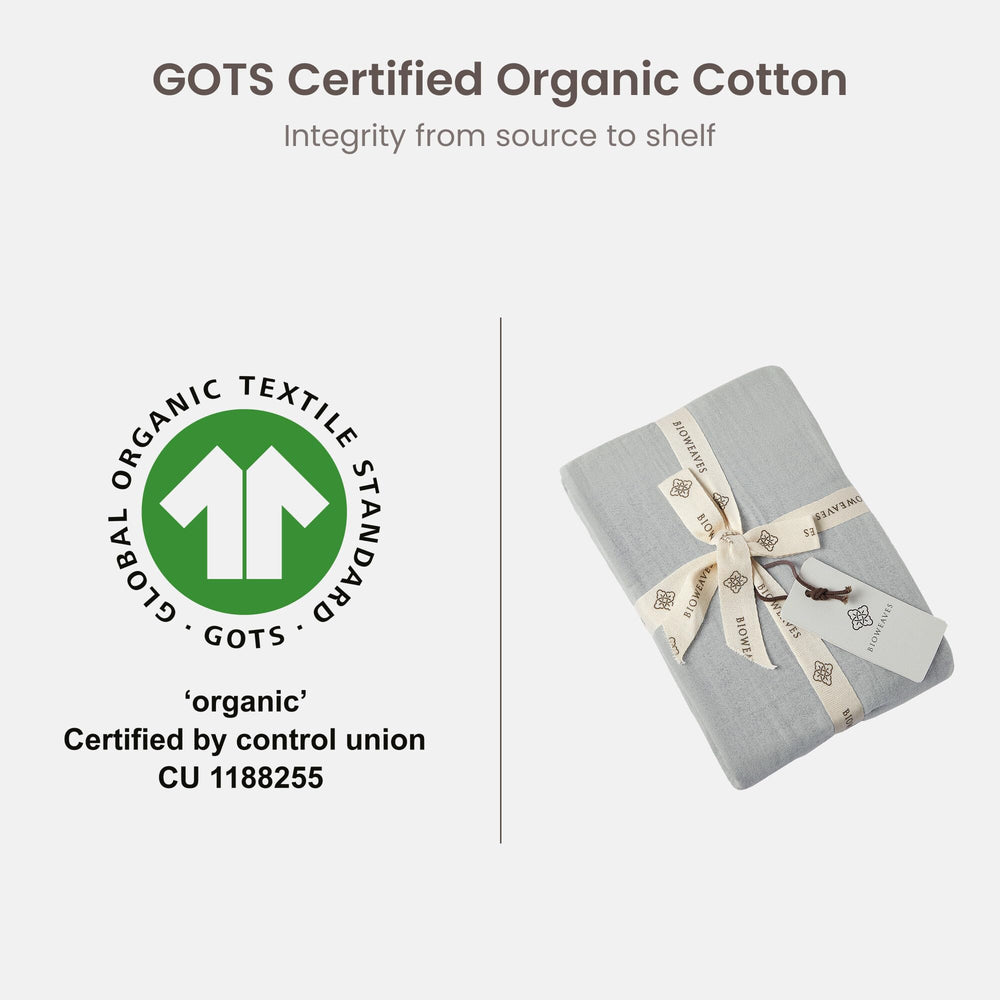 BIOWEAVES GOTS-certified cotton ensures safer materials and responsible production