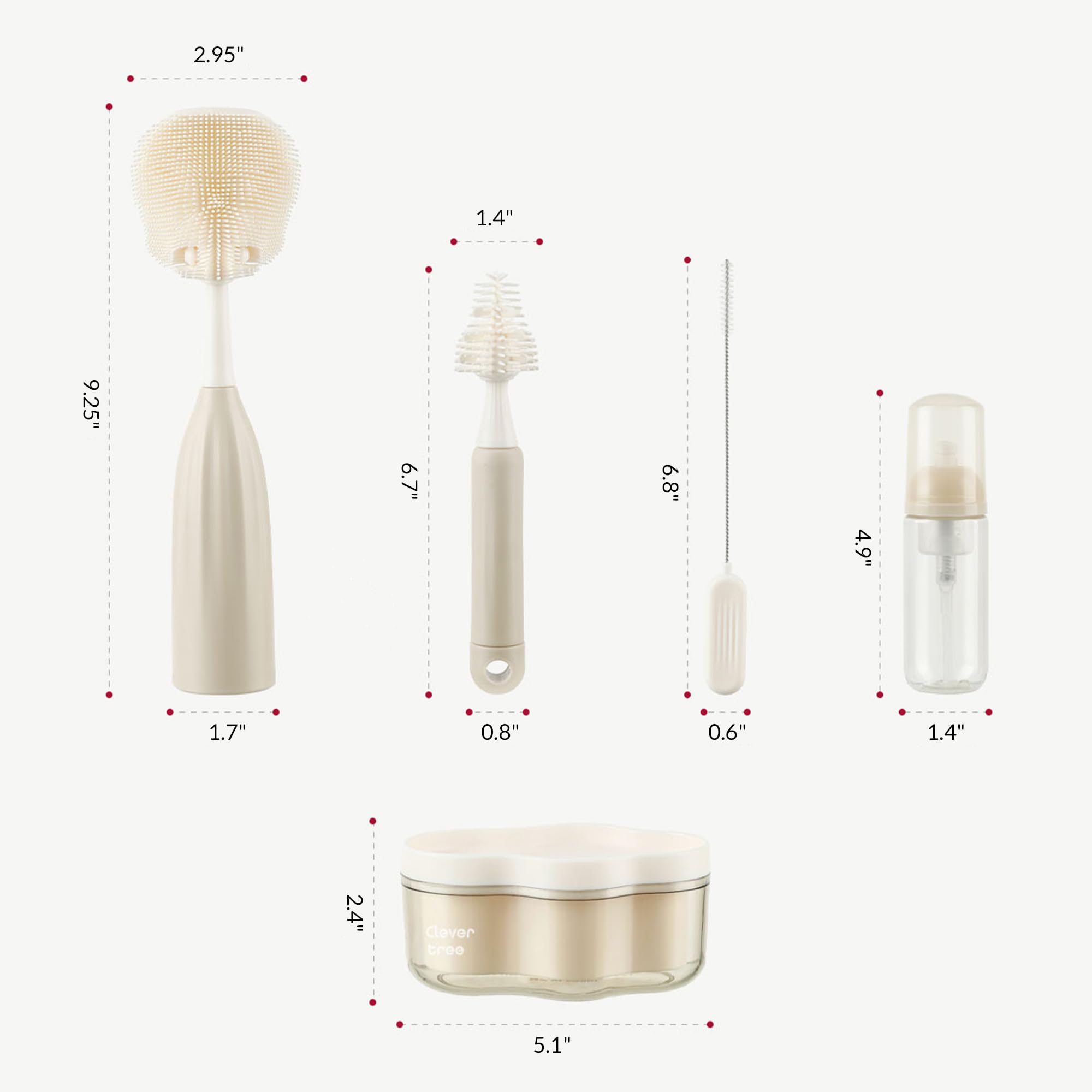 biqin travel-friendly kit packed in compact case for on-the-go cleaning