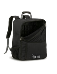 Birdee Bugaboo Butterfly travel bag shows a secure backpack design for hands-free travel.