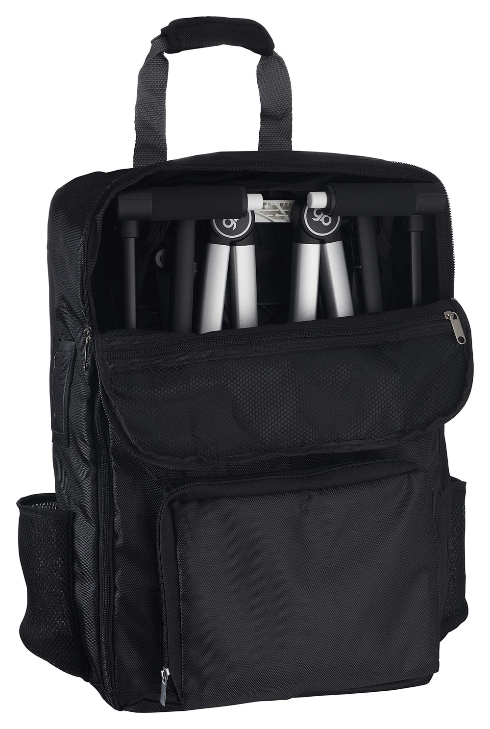 Birdee foldable stroller bag open with roomy interior for easy packing.