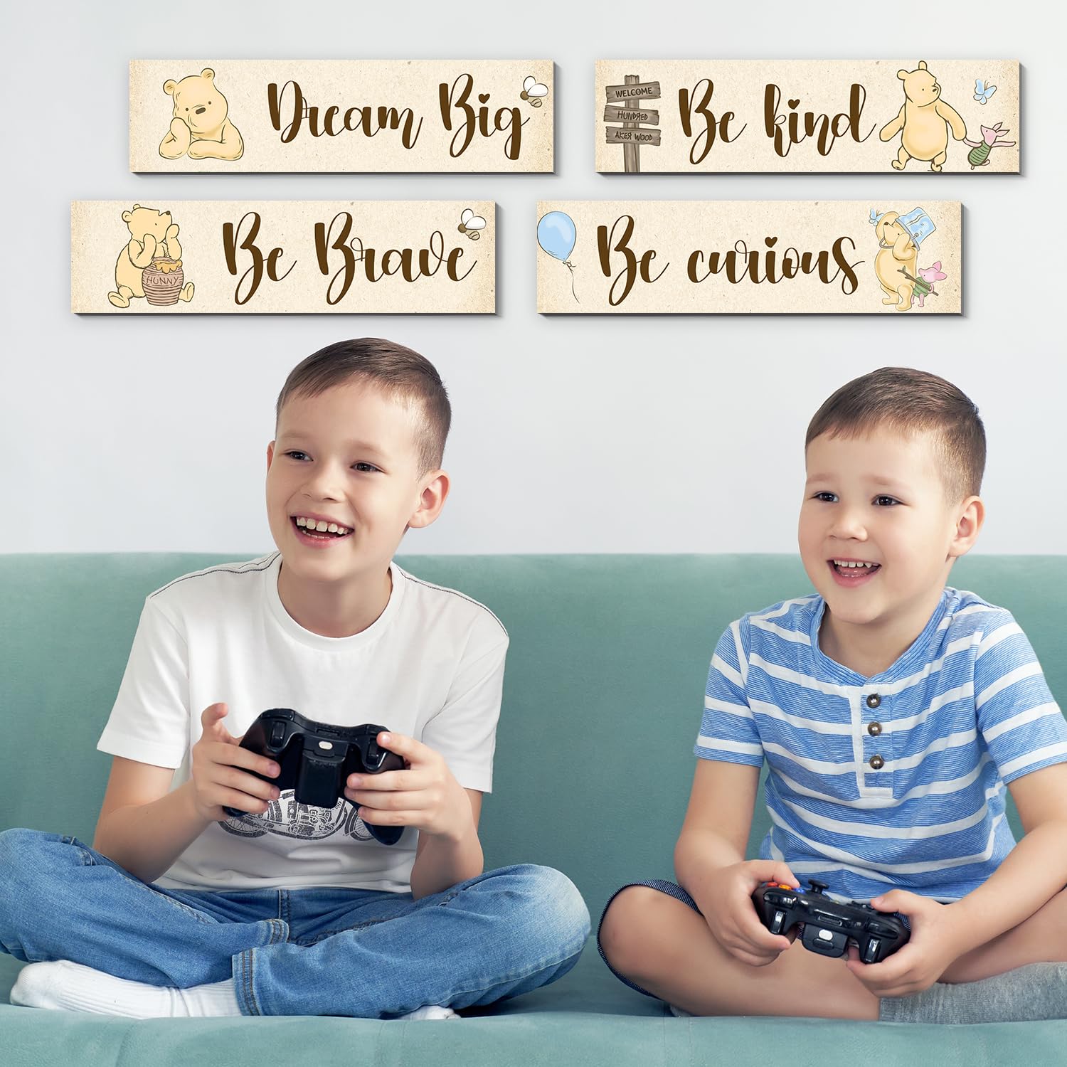 BirtDerr Winnie decor collection suits playrooms, bedrooms, and baths.