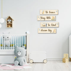 BirtDerr Pooh wall signs install easily for quick wall refresh in any room.