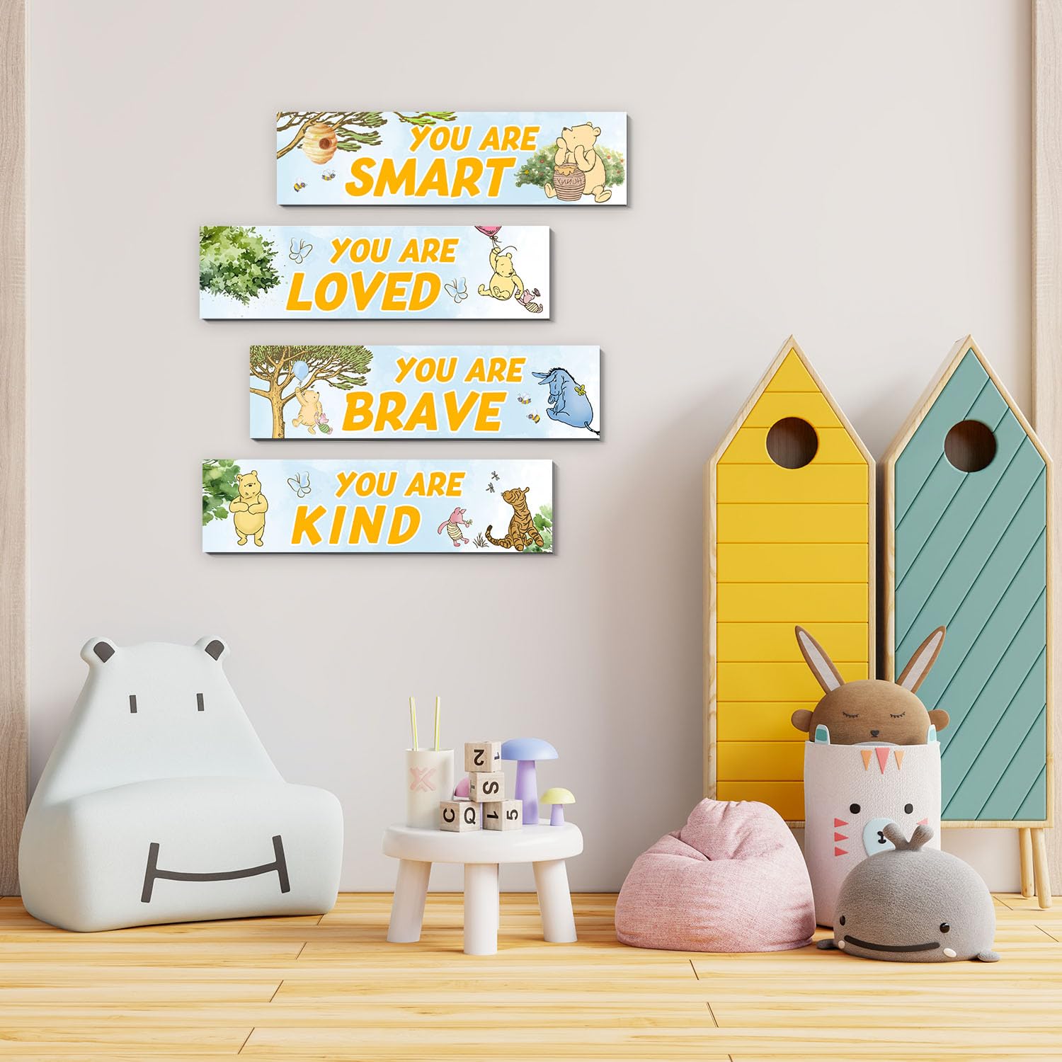 BirtDerr Winnie sign wall art 3 showcases durable wooden craftsmanship.