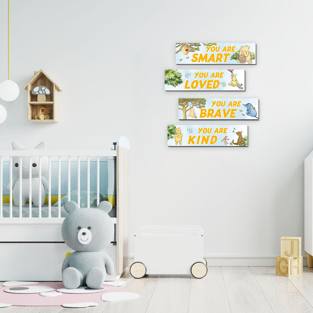 BirtDerr Winnie sign wall art 4 enables cohesive bedroom themes.