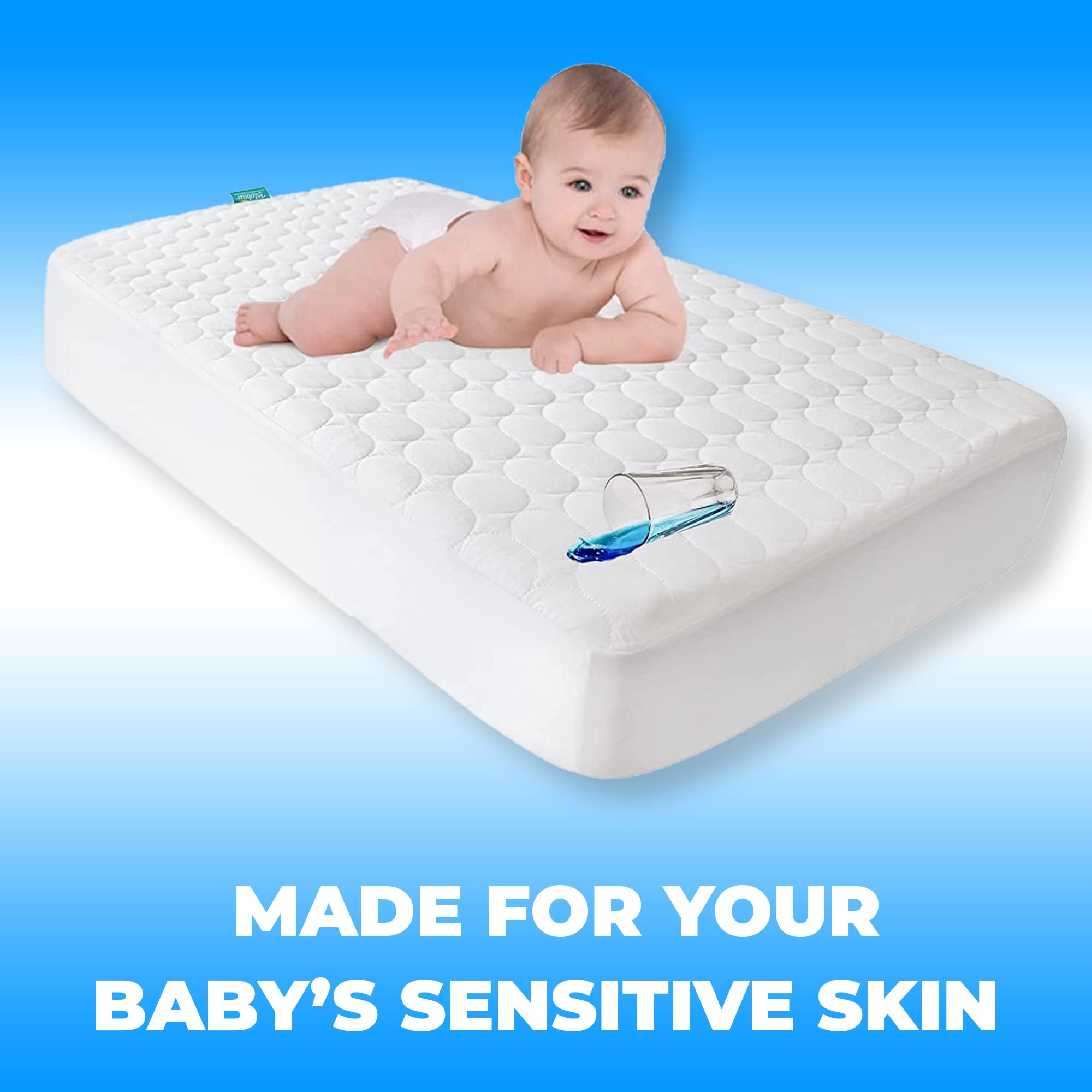 Standard 28x52 size from Bistras Deluxe fits most cribs