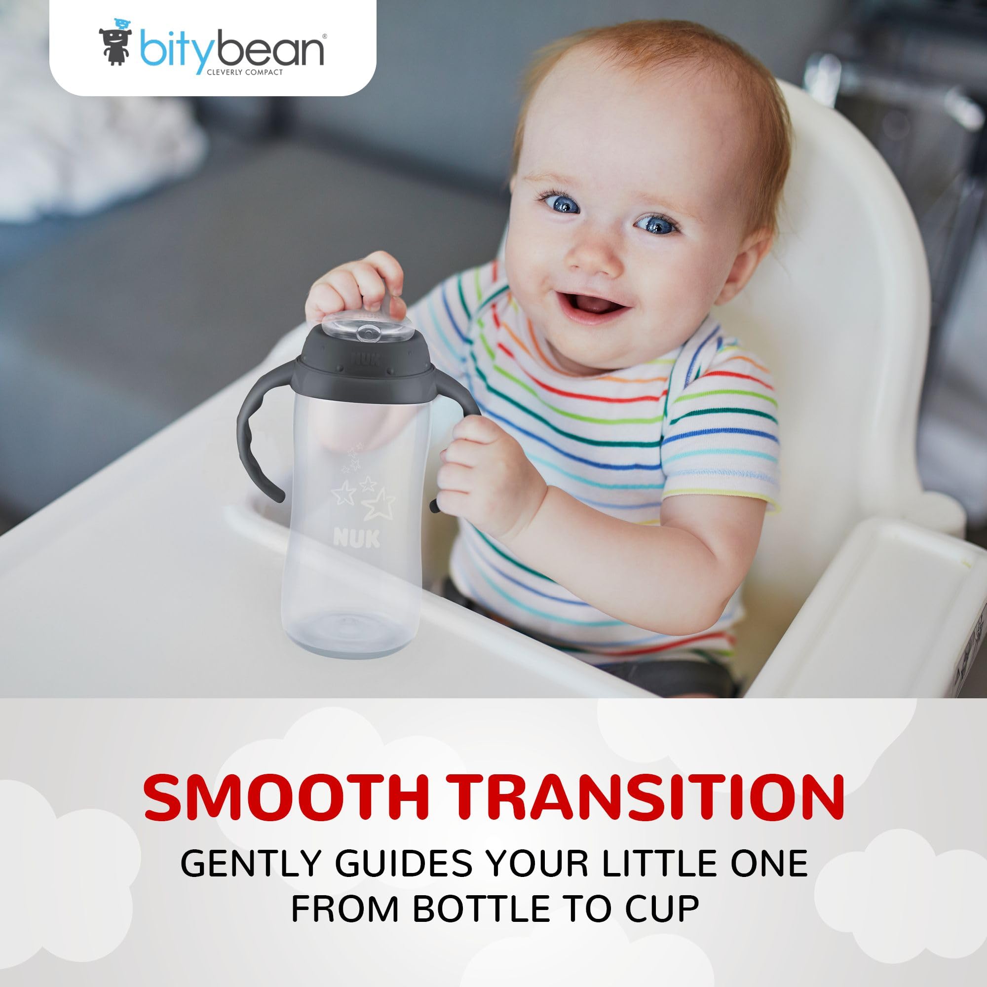 BityBean replacement spouts pack ten extends use of existing NUK cups