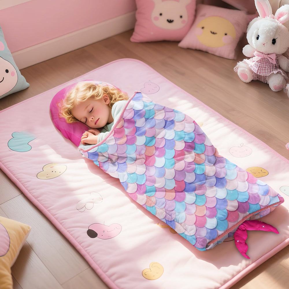 Biubee travel-friendly nap mat ready for trips and car rides.
