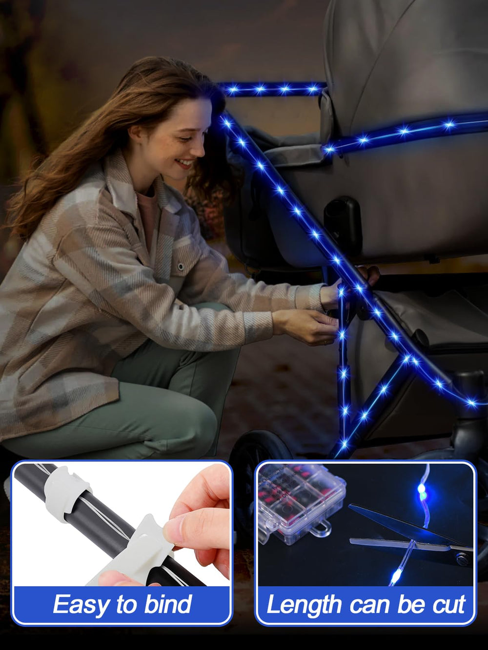 Biubee eight light modes offer customizable ambiance and visibility