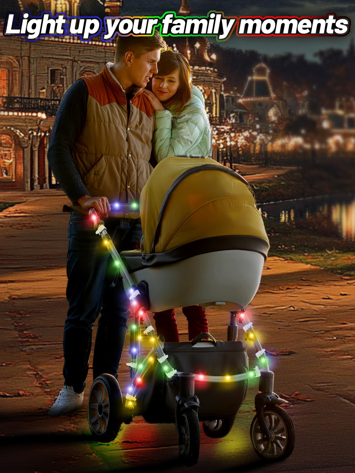 Biubee cable ties secure lights quickly for stable night lighting.