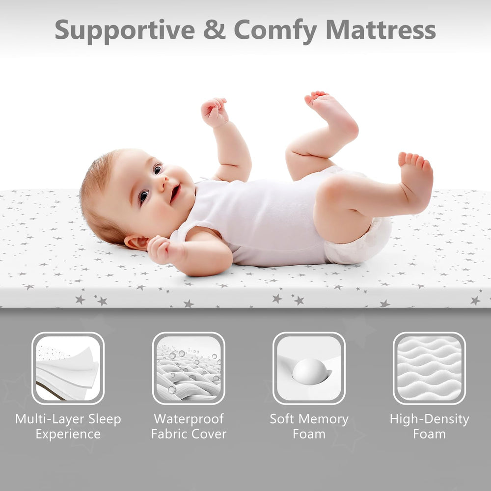 BIUSIKAN baby bassinet breathable mesh for improved airflow and safer sleep.