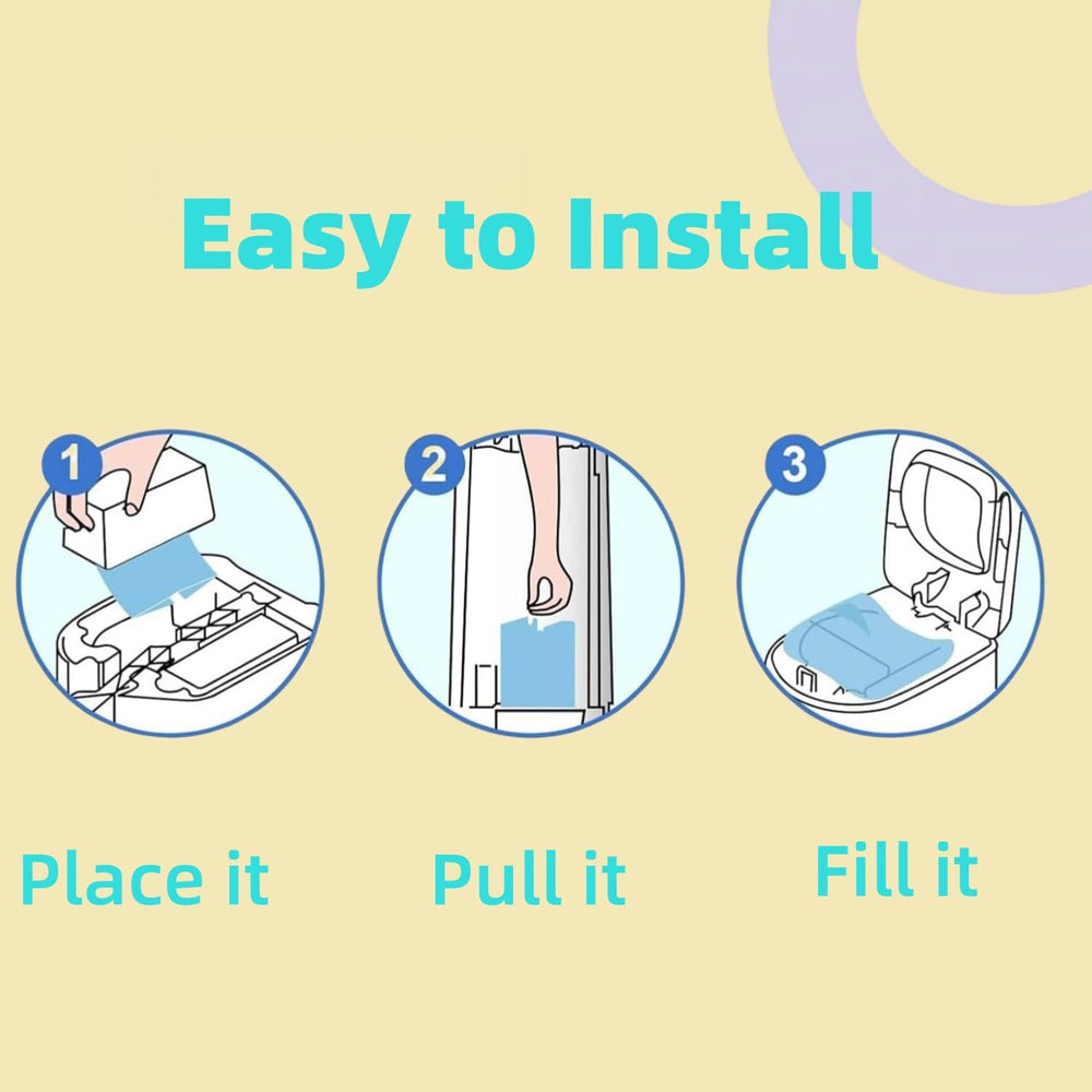 Biuskuku easy install design makes diaper changes faster and less messy.