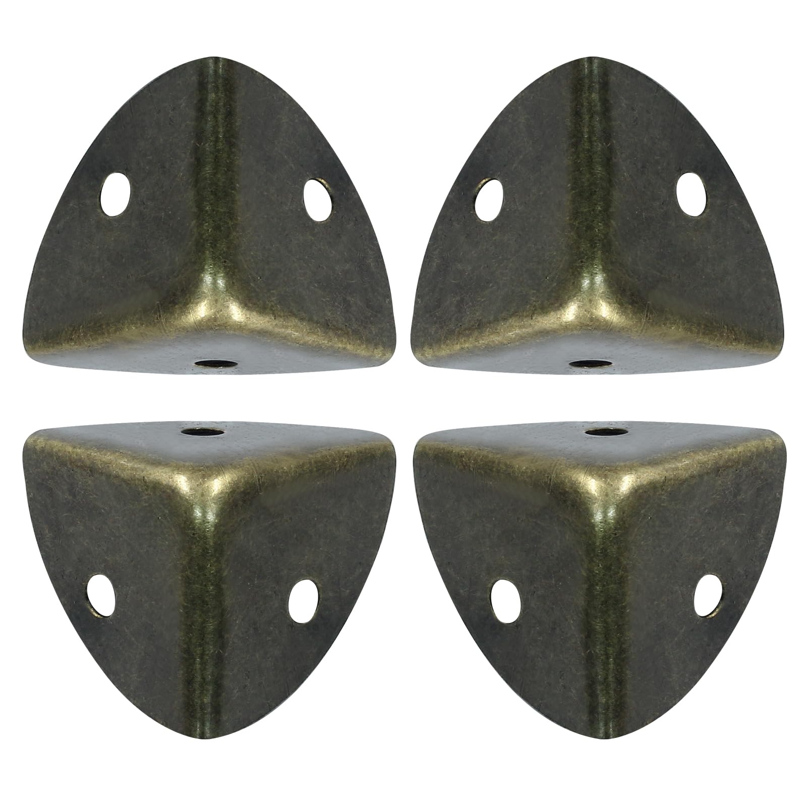 Bivethoi bronze box corner protector close-up, right-angle guard for furniture protection and style