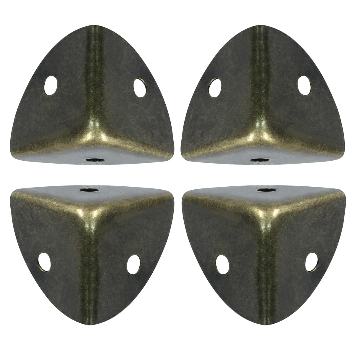 Bivethoi bronze box corner protector close-up, right-angle guard for furniture protection and style