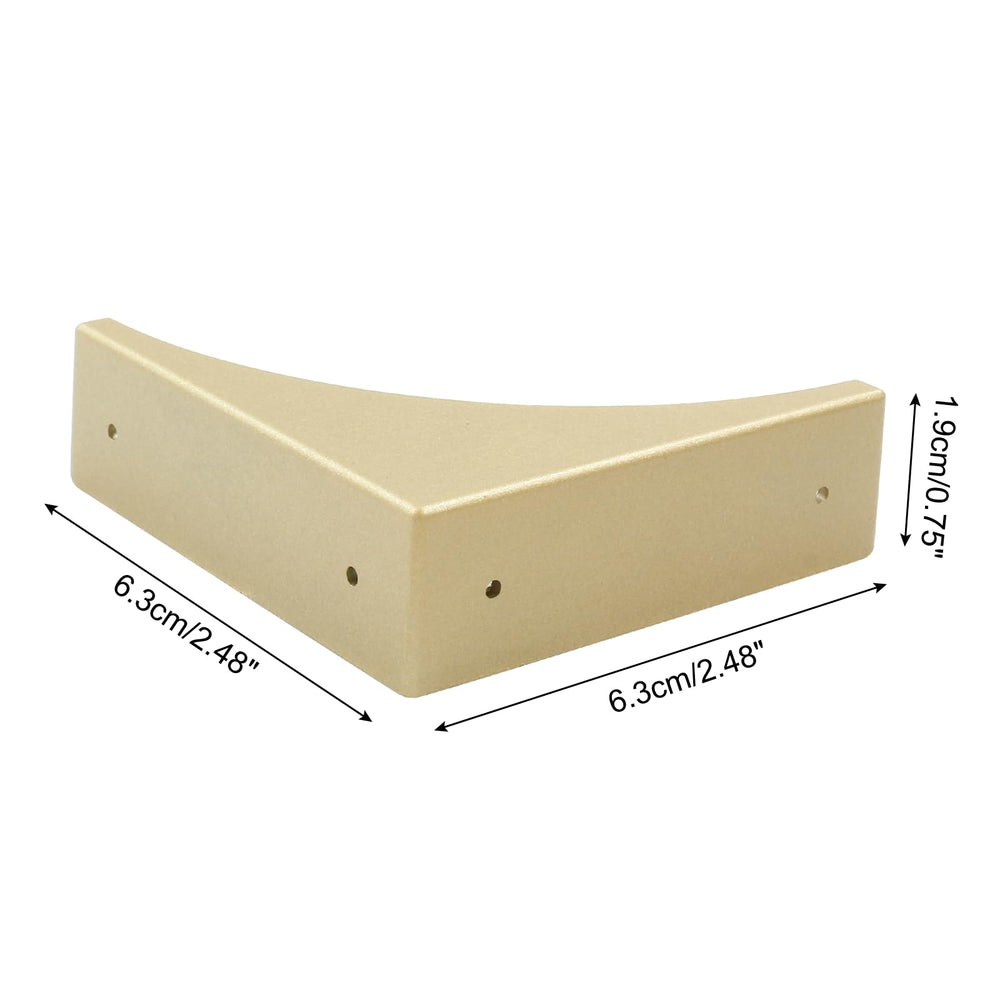Bivethoi bronze box corner protector installed on desk edge prevents chips and scratches.