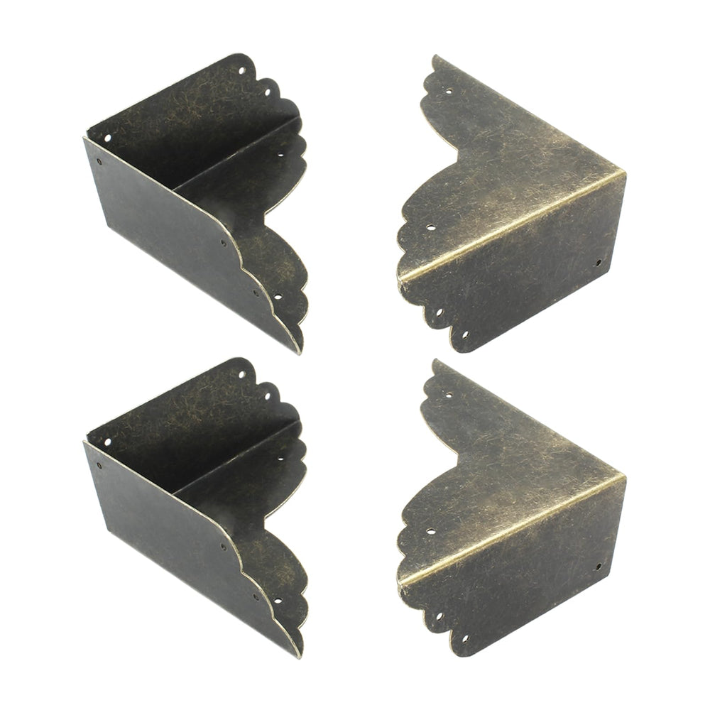 Close-up of zinc alloy material on Bivethoi bronze corner protector for rust resistance.