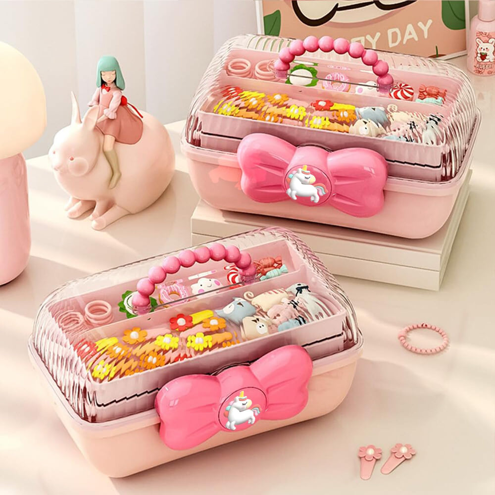 BIVOGID bow-shaped craft box with included stickers for DIY personalization