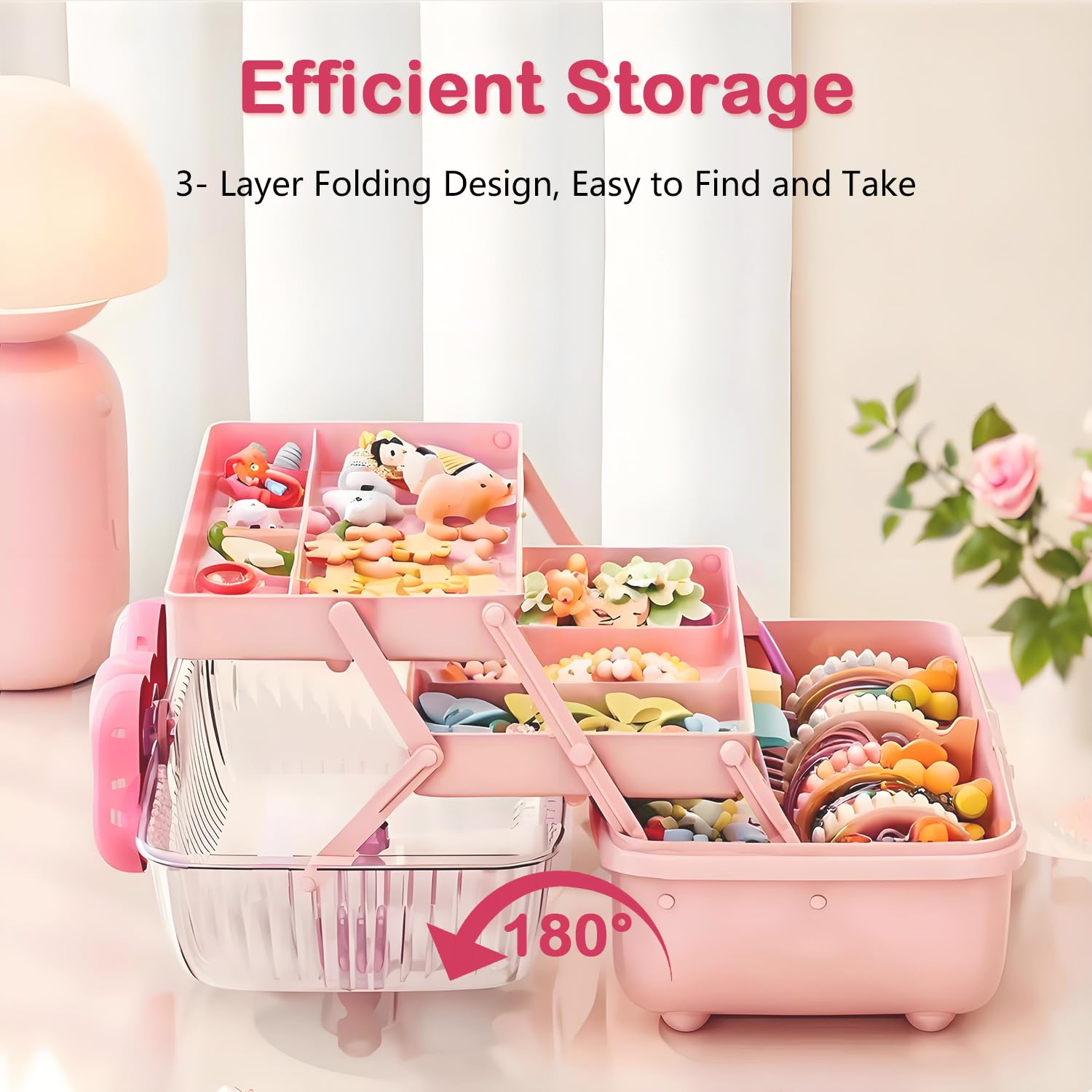 BIVOGID three-layer folding design shows compact, stackable storage for small accessories