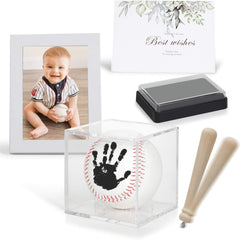 Bixinyo baby handprint baseball kit captures timeless moments for keepsakes.
