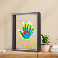 Bixinyo family handprint kit frame front ready-to-display keeps cherished moments.