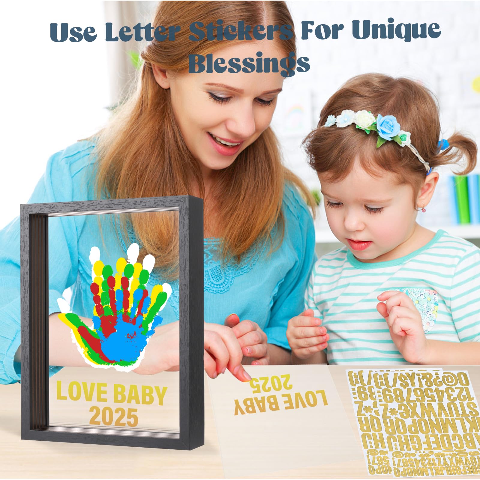 Bixinyo handprint kit contents arranged for a smooth family project.