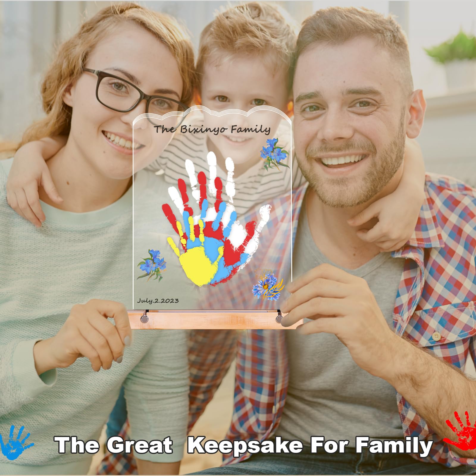 Bixinyo handprint kit paint colors multicolor offers vibrant, non-toxic options for artwork.