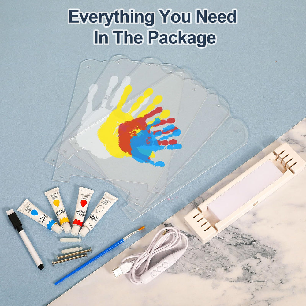 Bixinyo handprint kit transparent sheets for capturing prints