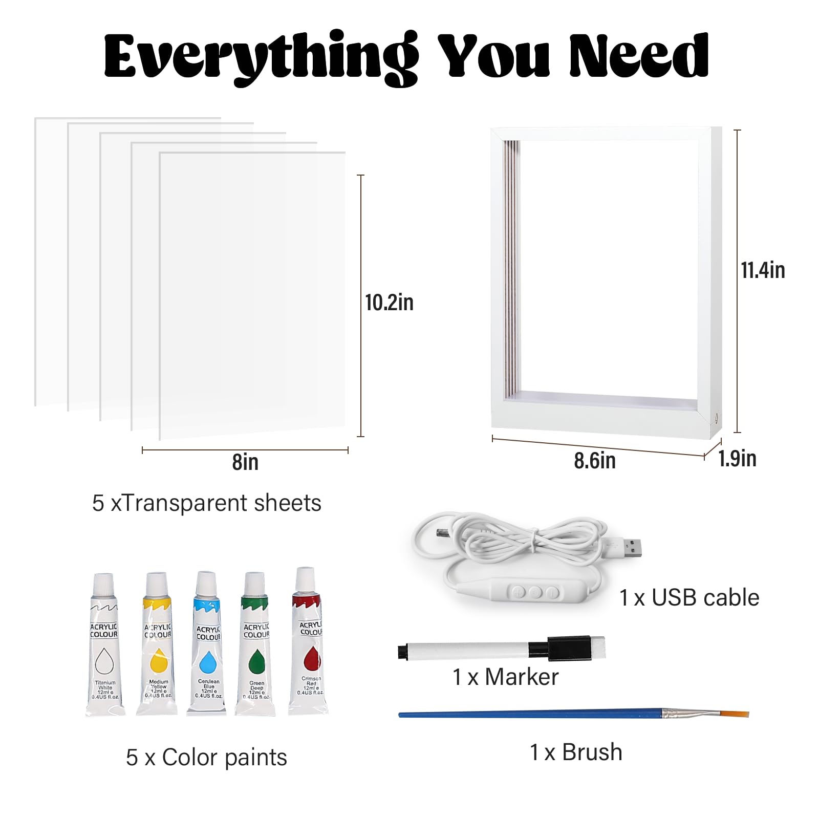 Bixinyo USB cable and markers show easy setup and repeatable handprints for keepsakes.