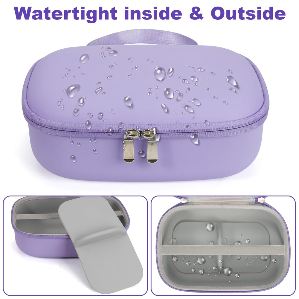 Bjabtan wearable pump case purple waterproof material resists spills and moisture.