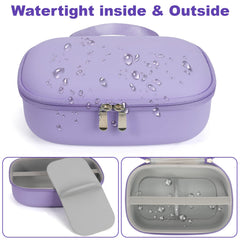 Bjabtan wearable pump case purple waterproof material resists spills and moisture.