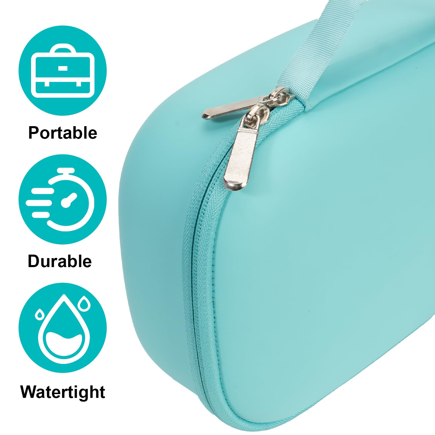 Bjabtan wearable pump case compact design fits bags for travel and commuting.