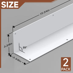 BJADE'S aluminum corner guard weed whack protection guards vinyl corners from lawn equipment