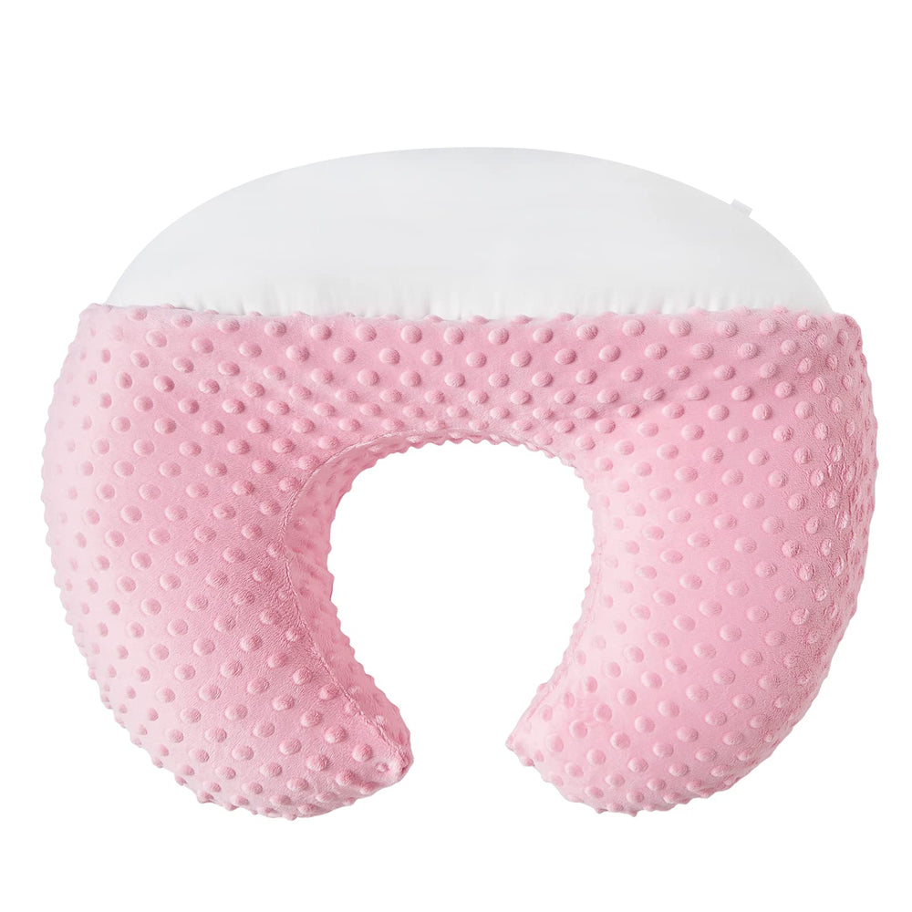 Blackleaf baby nursing pillow fabric close-up shows soft, breathable weave for comfortable feeding.