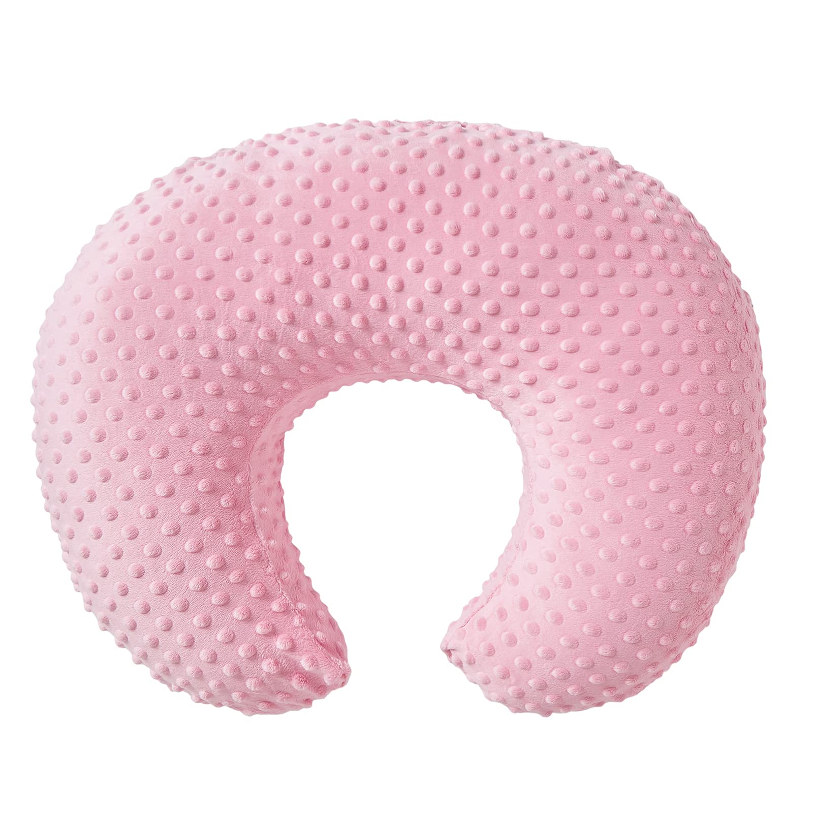 Blackleaf baby nursing pillow removable minky-dots cover showcases plush texture and easy cleaning.