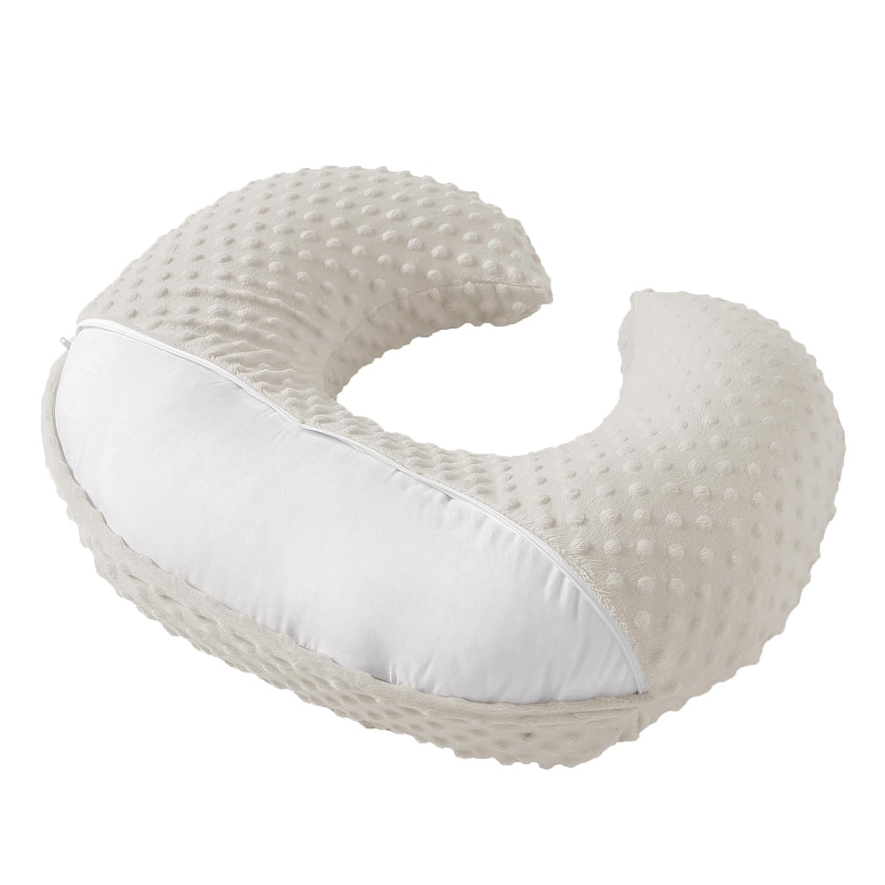 Blackleaf Baby nursing pillow side view demonstrates ergonomic incline for mom