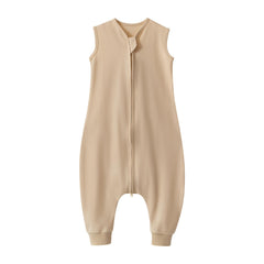 Blackleaf Baby Toddler Sleep Sack with feet in deep apricot promotes comfortable movement for sleep.