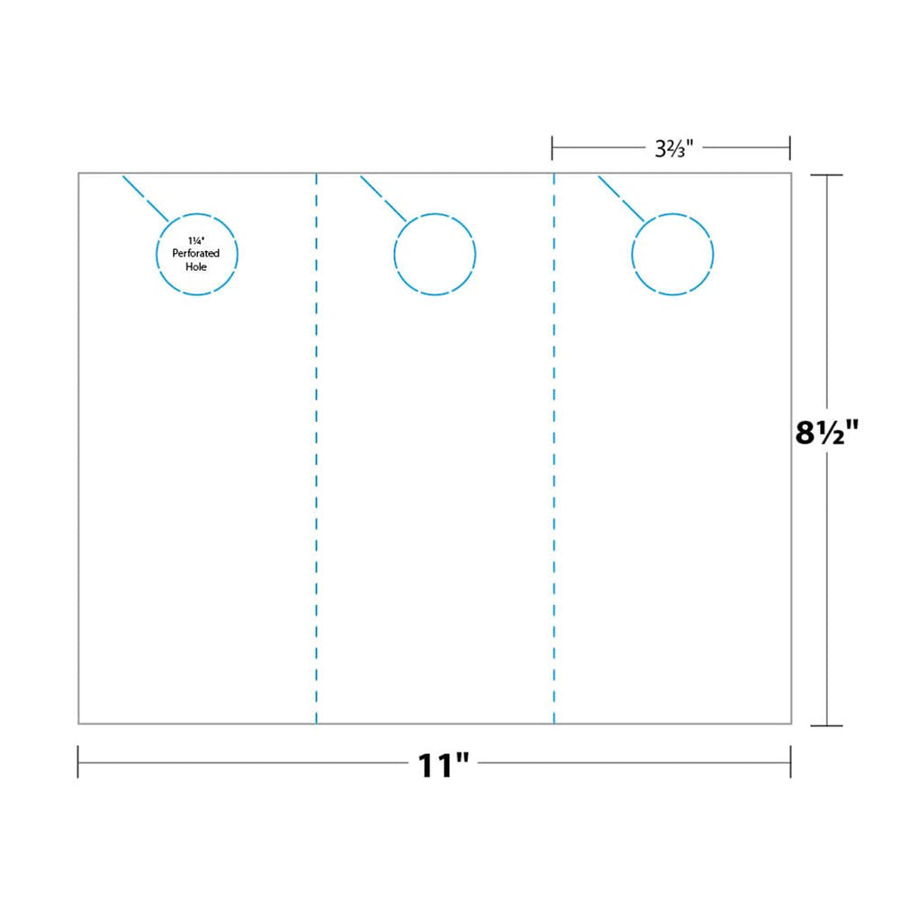 Blanks/USA 65lb Timberline stock provides durable posting options