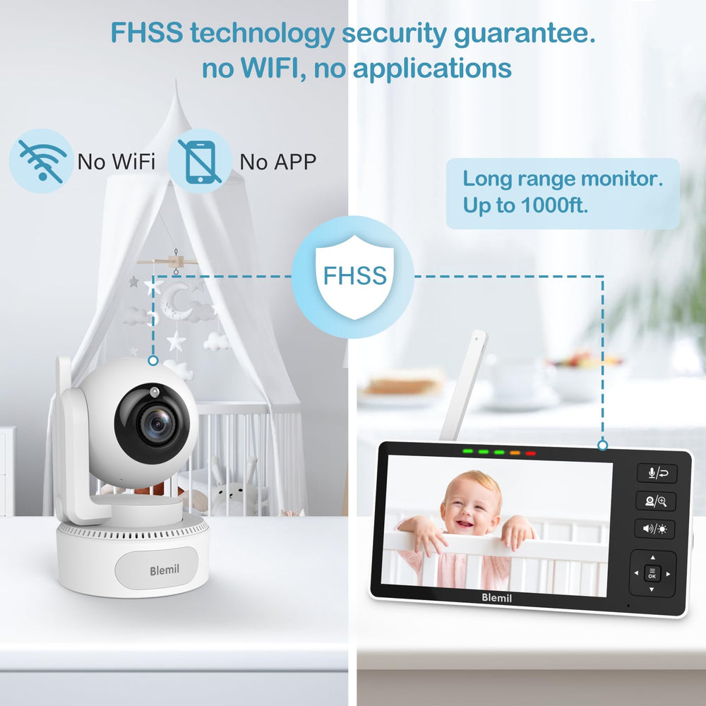 Blemil Baby Monitor ECO mode saves power while staying ready.