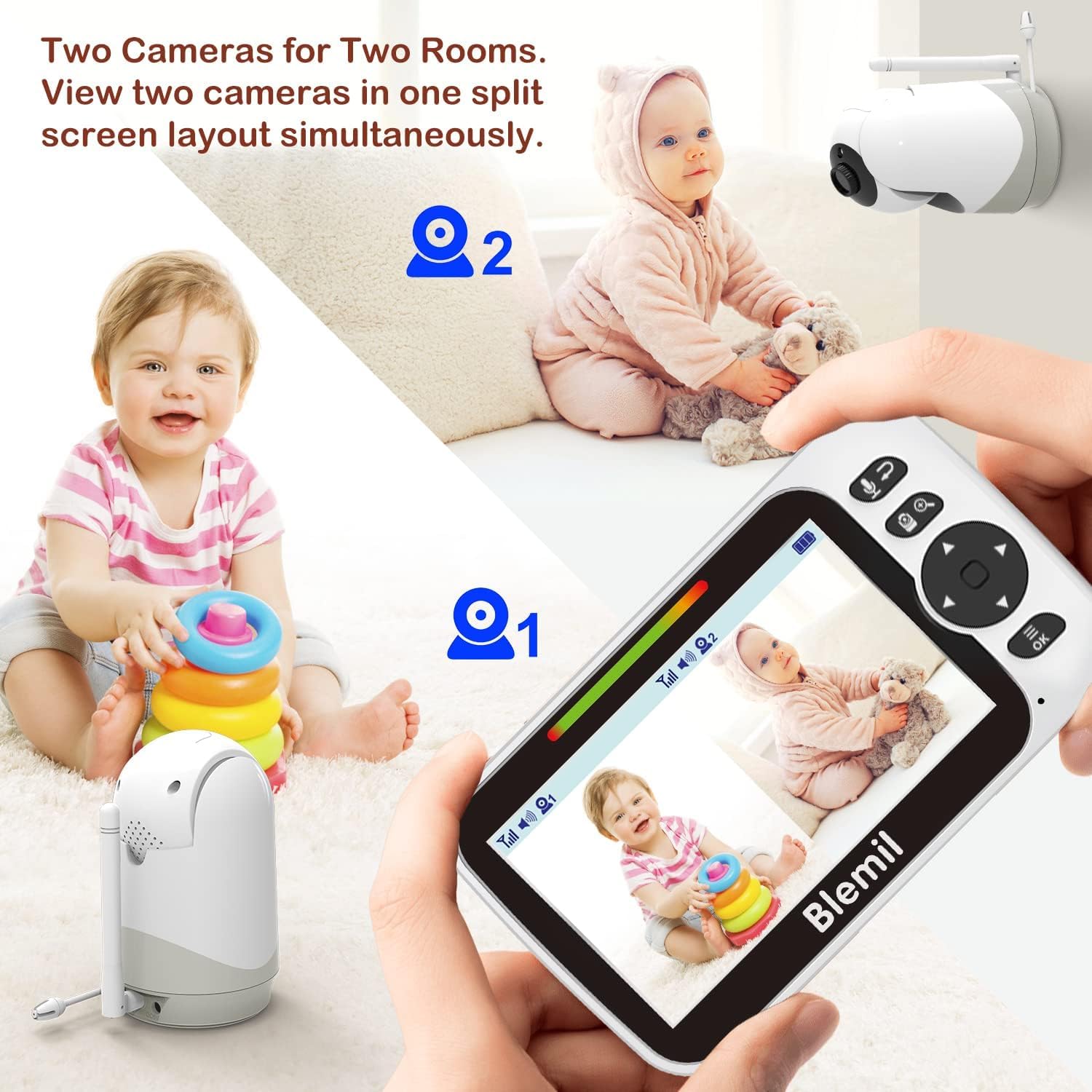 Blemil Upgrade includes two cameras and adapters for quick setup