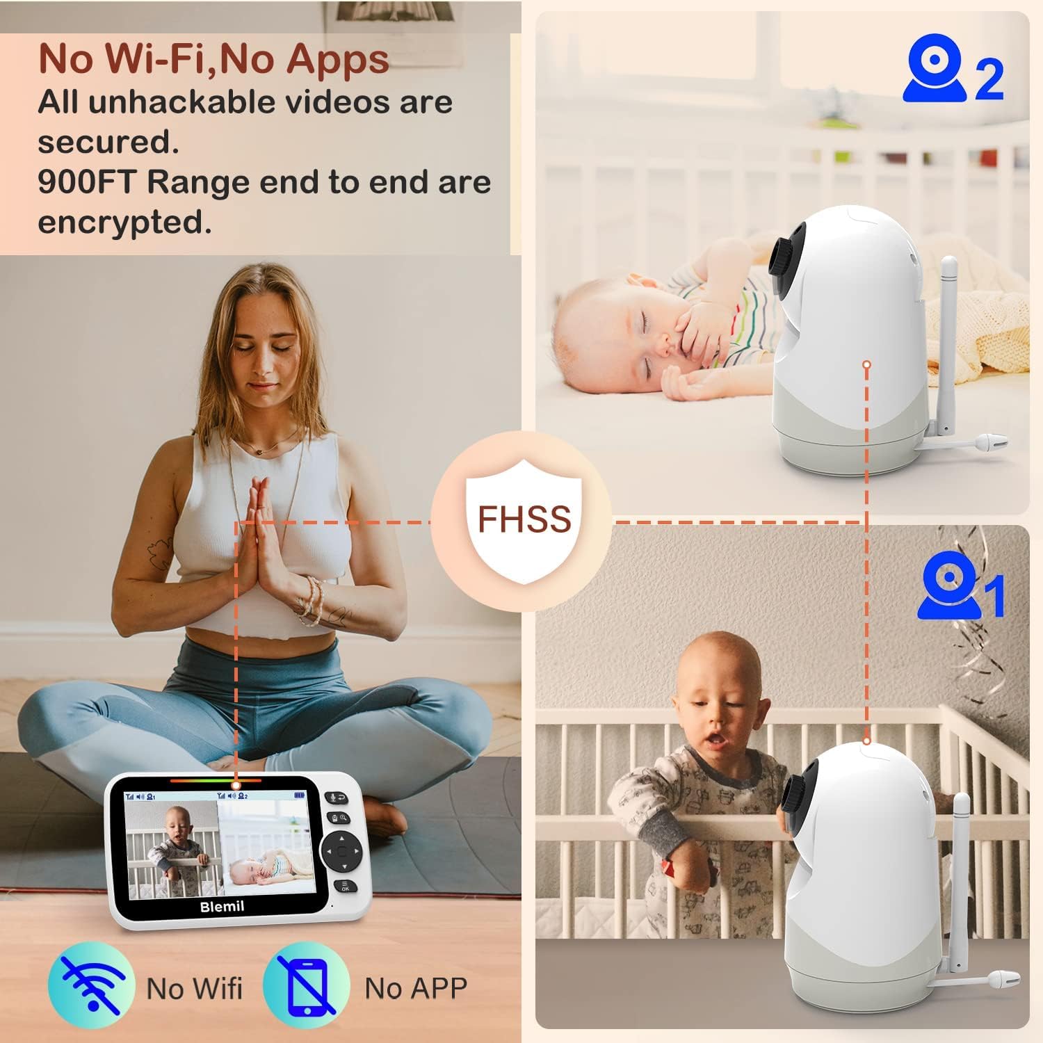 Blemil Upgrade monitors room temperature and plays soothing lullabies