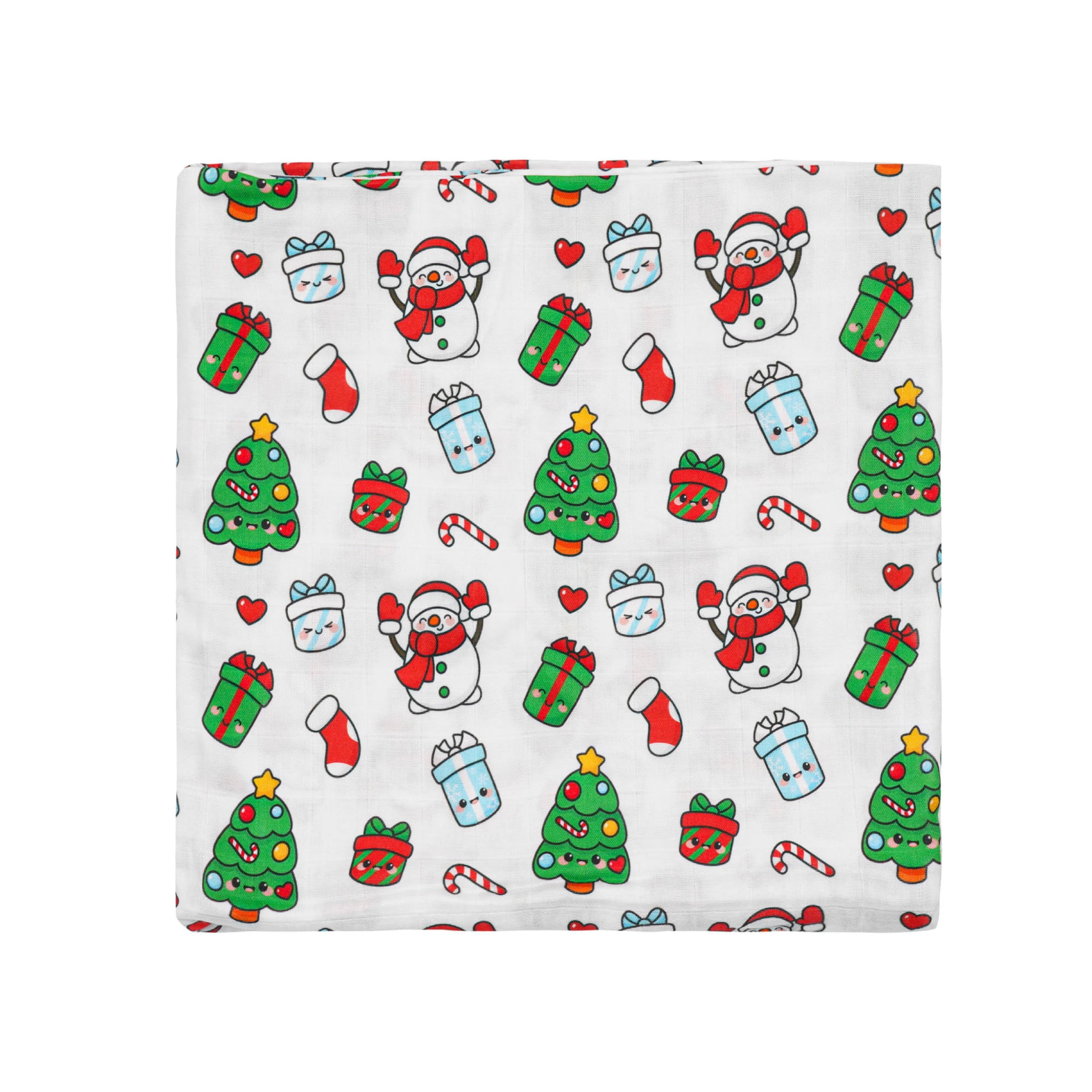 BlessEver muslin swaddle large 42x47 inches fits newborn snugly.