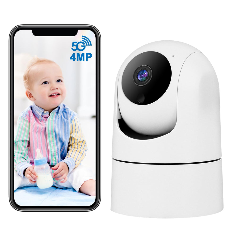 BlessFly 4MP indoor camera front view showcasing crisp home surveillance