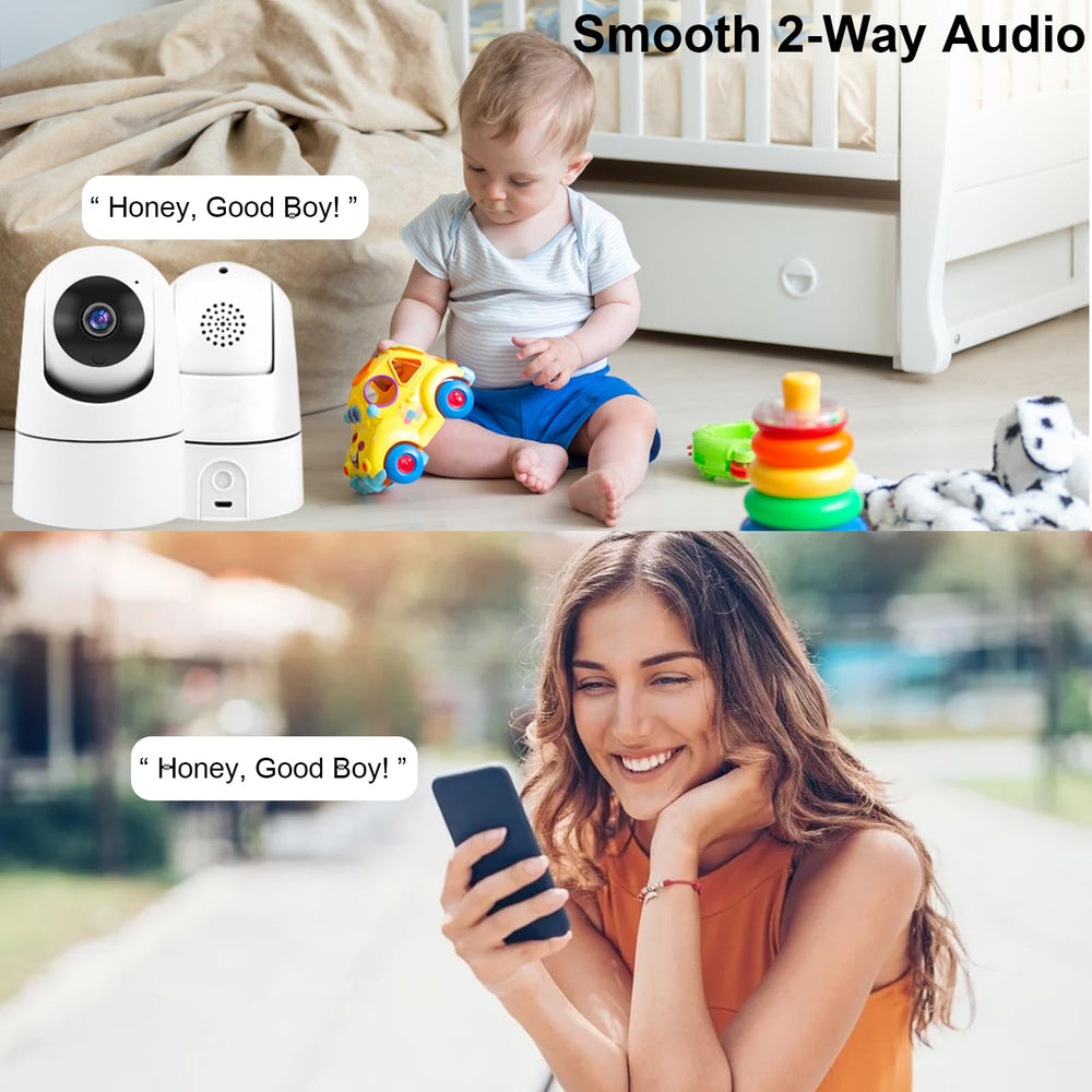 BlessFly 4MP indoor camera wifi setup for quick network connection