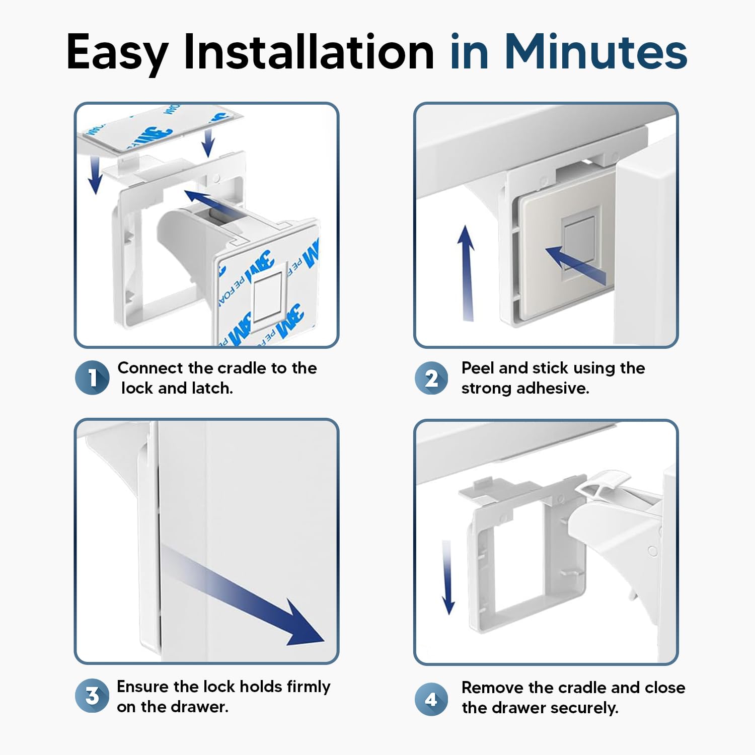 Blessimo one-key-unlocks-multiple-locks for convenient childproofing.