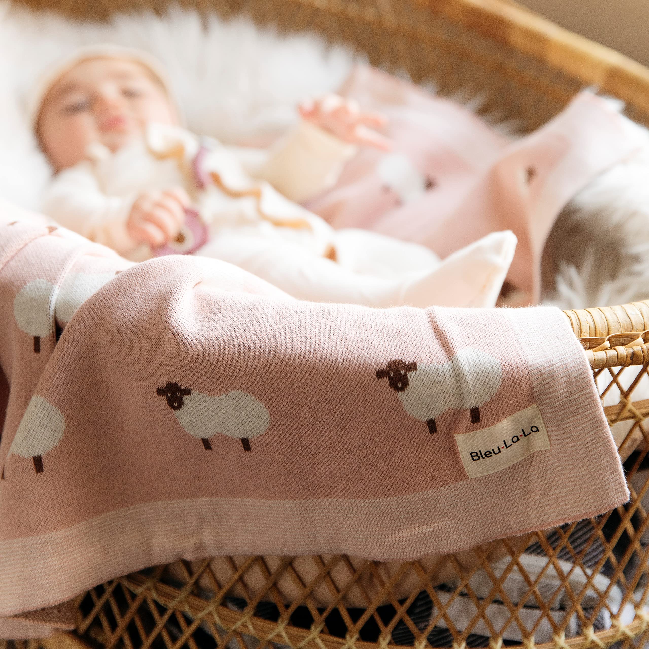 Bleu La La gift-ready packaging signals a thoughtful baby shower or registry gift option.