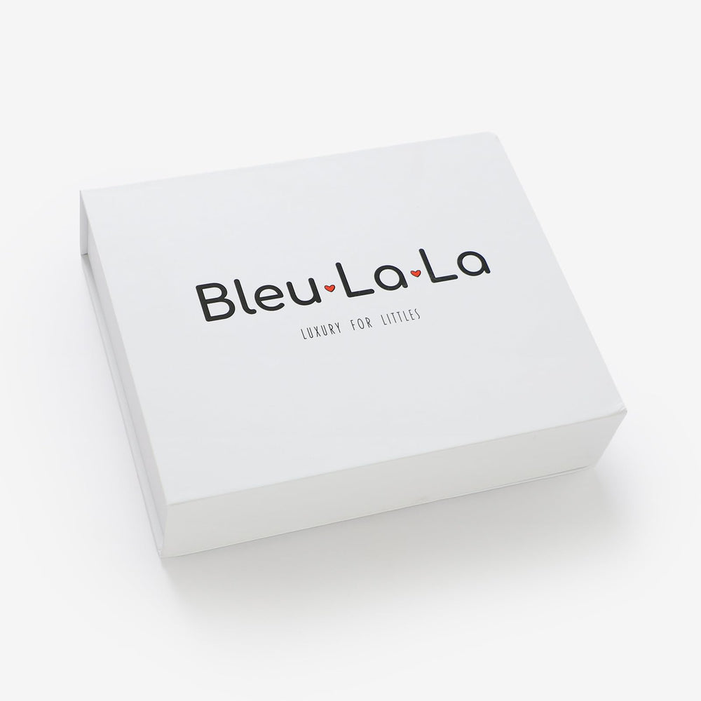 Bleu La La Luxe cozy moment in denim blue, perfect for cuddles and naps.