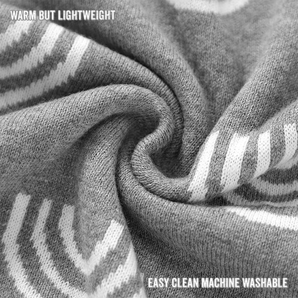 Bleu La La Rainbow Grey receiving blanket stroller use signals lightweight warmth on outings.