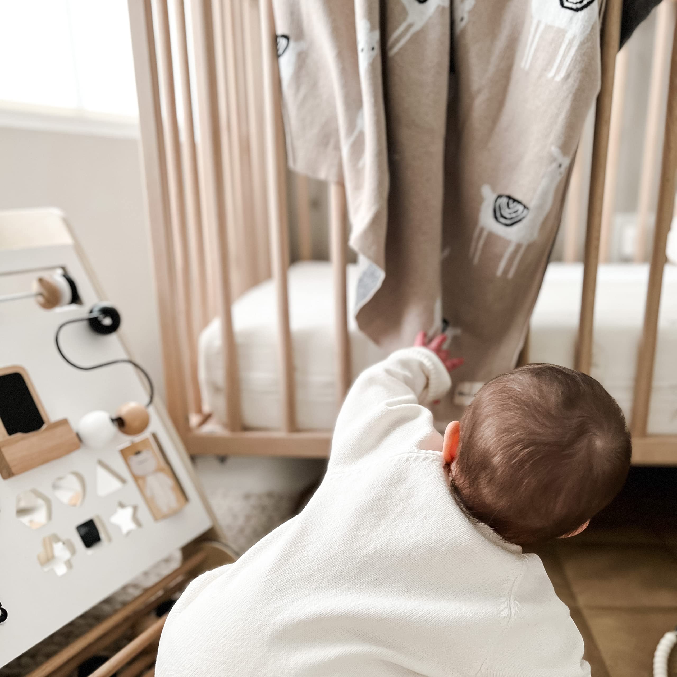 Bleu La La unisex colorways suit any nursery while growing with your child.